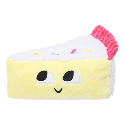 BARK Vanilla Squeak Cake Birthday pluche hondenspeelgoed piepend 19x11x11 cm