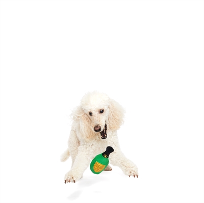 BARK Sparklin Chompagne Birthday pluche hondenspeelgoed pluche piepend 23x9x9 cm