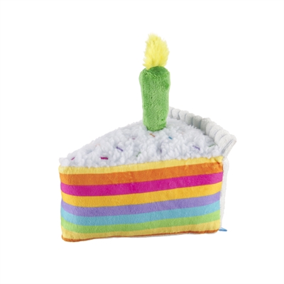 BARK Barkday Cake pluche hondenspeelgoed pluche piepend 21x17x13 cm