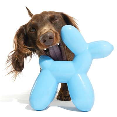 BARK Bob The Balloon Birthday Super Chewer hondenspeelgoed rubber piepend 19x8x17 cm