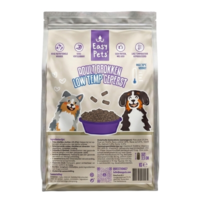 EasyPets Low Temp Geperste Adult Hondenbrokken