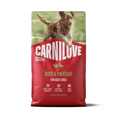 CARNILOVE Active Adult All Breeds Duck/Pheasant hondenvoer droog 4 kg