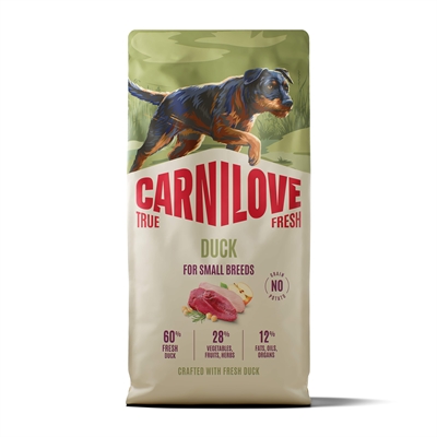 CARNILOVE True Fresh Adult Small Breed Duck hondenvoer droog 4 kg
