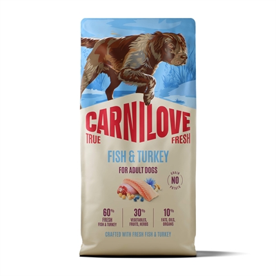CARNILOVE TRUE FRESH ADULT ALL BREEDS FISH / TURKEY