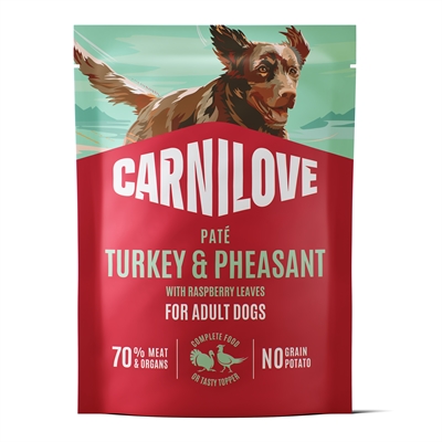CARNILOVE Adult pouch kalkoen en fazant hondenvoer nat 12x300 g