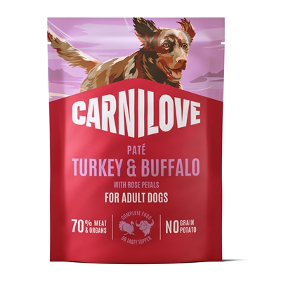 CARNILOVE Adult pâté kalkoen & buffel hondenvoer nat 12x300 g