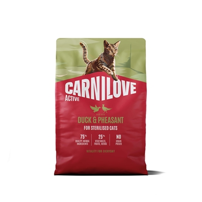 CARNILOVE ACTIVE ADULT STERILISED ALL BREEDS DUCK / PHEASANT