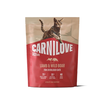 CARNILOVE ACTIVE ADULT STERILISED ALL BREEDS LAMB / WILD BOAR