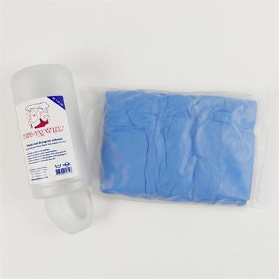 PET-TOWEL Absorberende huisdierhanddoek PET-TOWEL XXL - XXL formaat, sneldrogend, wasbaar - Lichtblauw - 86x64 cm