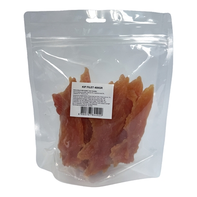 I AM Hondensnack CHICKEN FILLET - Gedroogde kip, Ondersteunt gebit, Voorkomt verveling - 400 g