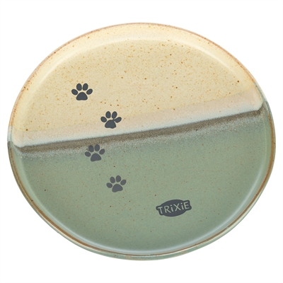 Trixie Met Pootprint voer- of drinkbak keramiek 16x16x2 cm