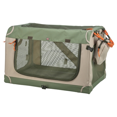 TRIXIE KENNEL COMFY BENCH STOF / REISMAND OLIJFGROEN / BEIGE