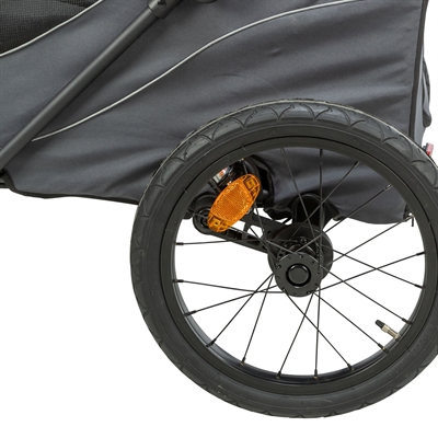 Trixie Opvouwbaar Snelvouw fietskar XL 87,5x93/150x97 cm