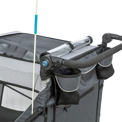 Trixie Opvouwbaar Snelvouw fietskar XL 87,5x93/150x97 cm
