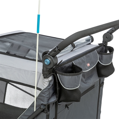 Trixie Opvouwbaar Snelvouw fietskar XL 87,5x93/150x97 cm
