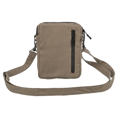 TRIXIE Snackzak Ribfluweellook Verstelbare heupriem, 2 ritsvakken & uitneembare wasbare binnenvoering - Bruin - 16x21 cm