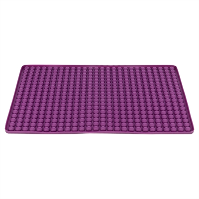 TRIXIE Bakmat voor dierensnacks BPA Vrij - Temperatuurbestendig -40–230°C - Veel vormpjes - Paars - 38x28 cm