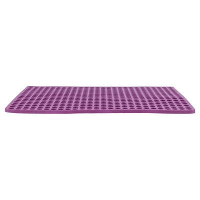 TRIXIE Bakmat voor dierensnacks BPA Vrij - Temperatuurbestendig -40–230°C - Veel vormpjes - Paars - 38x28 cm
