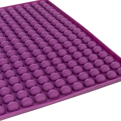 TRIXIE Bakmat voor dierensnacks BPA Vrij - Temperatuurbestendig -40–230°C - Veel vormpjes - Paars - 38x28 cm