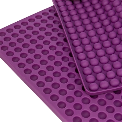 TRIXIE Bakmat voor dierensnacks BPA Vrij - Temperatuurbestendig -40–230°C - Veel vormpjes - Paars - 38x28 cm