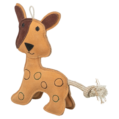 TRIXIE HOND STAAND LEER BRUIN
