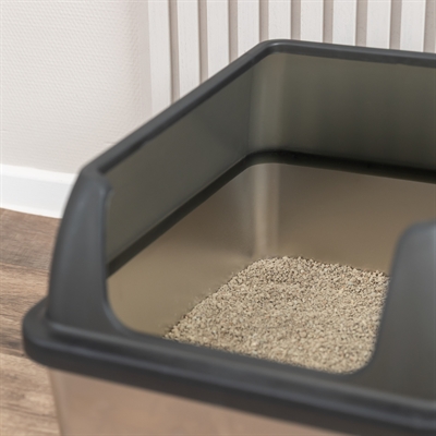 Trixie kattenbak rvs met rand 40x52x29 cm