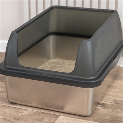 Trixie kattenbak rvs met rand 40x52x29 cm