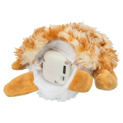 TRIXIE Strampel-Schildkröte Katzenspielzeug Plüsch - strampelt bei Berührung, aufladbar (USB-C), stoppt nach 15 s - Grün - 14 cm