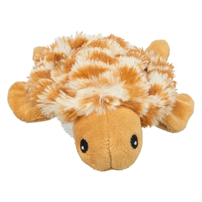 TRIXIE Strampel-Schildkröte Katzenspielzeug Plüsch - strampelt bei Berührung, aufladbar (USB-C), stoppt nach 15 s - Grün - 14 cm