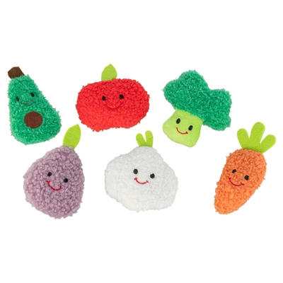 TRIXIE GROENTEN EN FRUIT PLUCHE MET CATNIP ASSORTI