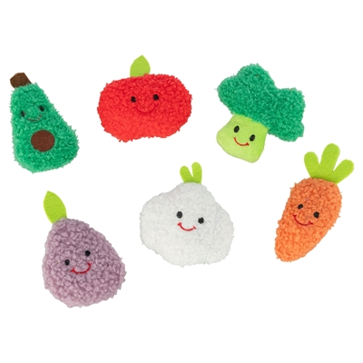 TRIXIE GROENTEN EN FRUIT PLUCHE MET CATNIP ASSORTI