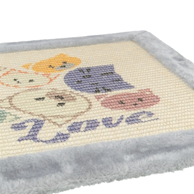 Trixie Mimi krabmat met pluche rand en speeltje