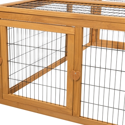 TRIXIE REN MET AFDEKKING HOUT DONKERBRUIN