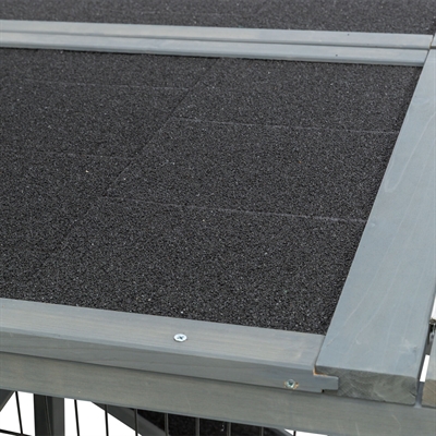 TRIXIE REN XL MET AFDEKKING HOUT GRIJS
