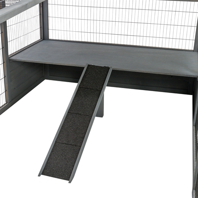 TRIXIE REN XL MET AFDEKKING HOUT GRIJS