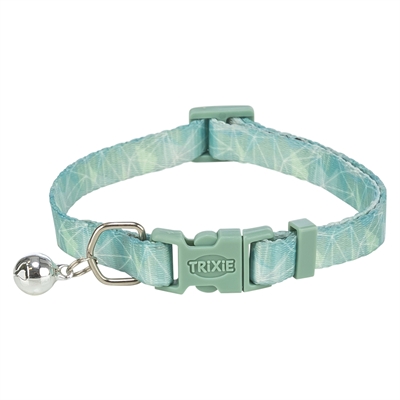 TRIXIE Kattenhalsband Geometrisch Motief - Verstelbaar met belletje - Assorti - 20-34x1 cm