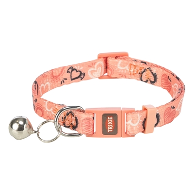 TRIXIE Kattenhalsband Flower Power Verstelbaar met belletje, kleurrijke bloemen - Assorti - 19-31x1 cm