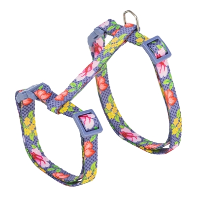 TRIXIE Kattentuigje Bloemenmotief Assorti Traploos verstelbaar, click-sluitingen, inclusief riem - Assorti - 27-45x1 cm