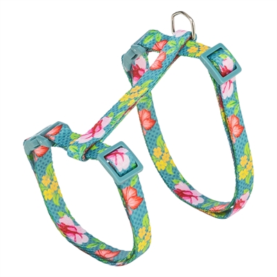 TRIXIE Kattentuigje Bloemenmotief Assorti Traploos verstelbaar, click-sluitingen, inclusief riem - Assorti - 27-45x1 cm