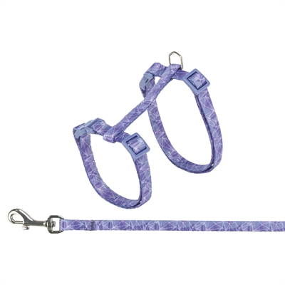 TRIXIE KATTENTUIGJE MET RIEM GEOMETRISCH MOTIEF ASSORTI