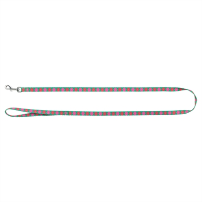 TRIXIE Kattentuigje met riem Flower Power motief - Traploos verstelbaar singelband, voor grote katten - Assorti - 35-59x1,3 cm