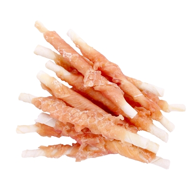 I AM Kauwsnack CHICKEN TWIST Kip & buffelhuid - Gebitsverzorgend, tegen verveling - 13 cm 500 g
