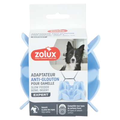 Zolux Slowfeeder / insert pour gamelle silicone bleu