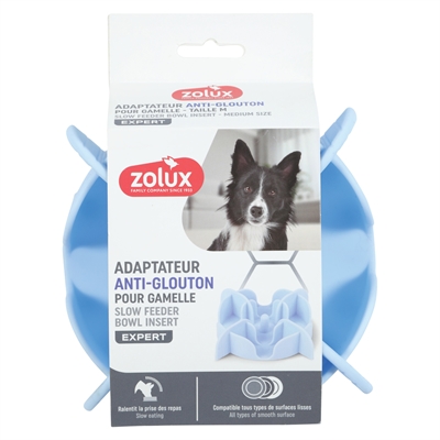 Zolux Slowfeeder / insert pour gamelle silicone bleu