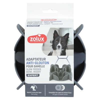 Zolux Slowfeeder / insert pour gamelle silicone gris