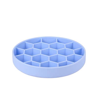 Zolux Gamelle chien slow feed avec ventouses silicone bleu
