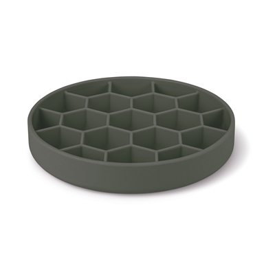 Zolux Gamelle chien slow feed avec ventouses silicone gris
