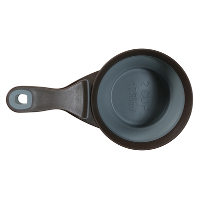 Zolux Pelle doseuse 2 en 1 pelle / pince de fermeture silicone gris