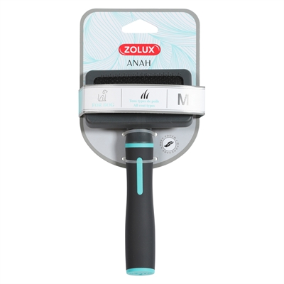 Zolux Anah brosse carde noir / bleu