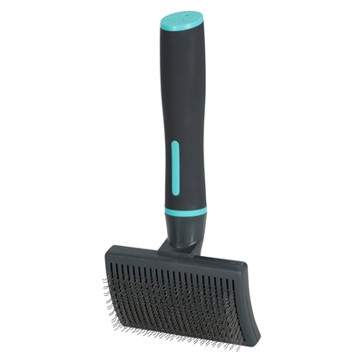 Zolux Anah brosse carde rétractable noir / bleu